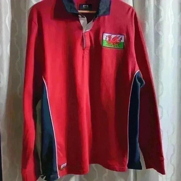 Wales  Cymru Rugby long sleeve polo. Men's size Xl - Picture 3 of 10
